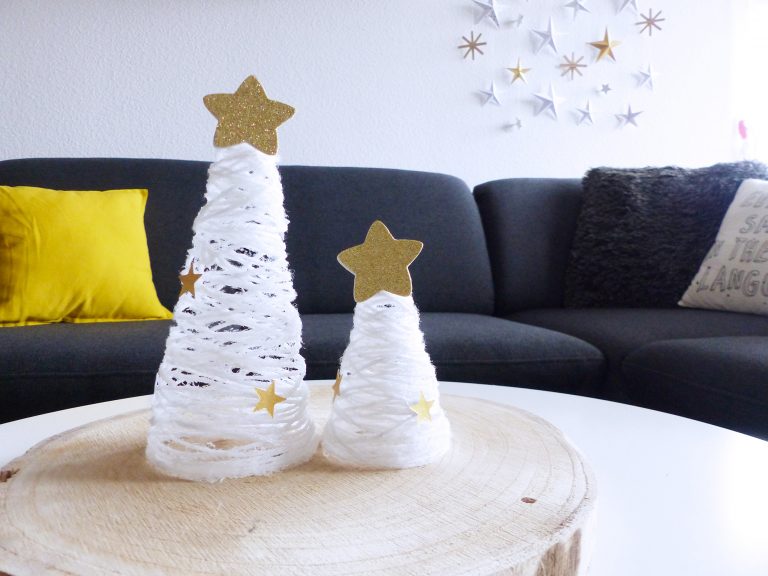 DIY de Noël 3, des sapins de noël en laine AutourdeMarine